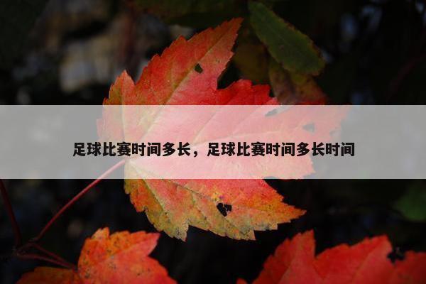 足球比赛时间多长，足球比赛时间多长时间