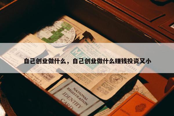 自己创业做什么，自己创业做什么赚钱投资又小