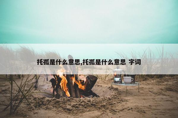 托孤是什么意思,托孤是什么意思 字词