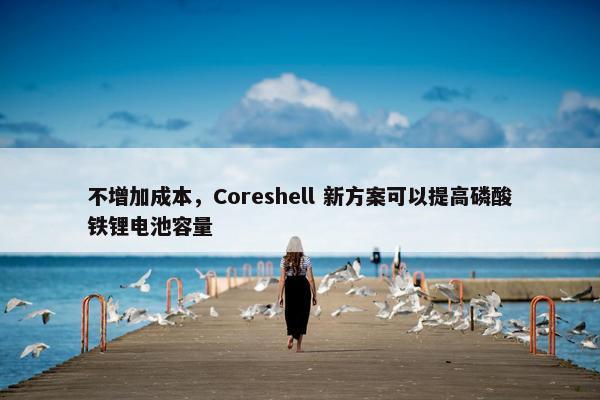 不增加成本，Coreshell 新方案可以提高磷酸铁锂电池容量