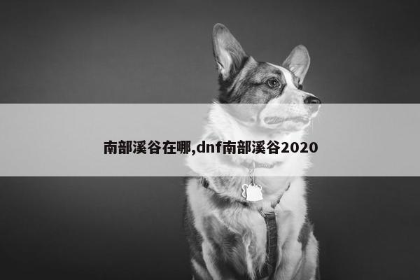 南部溪谷在哪,dnf南部溪谷2020