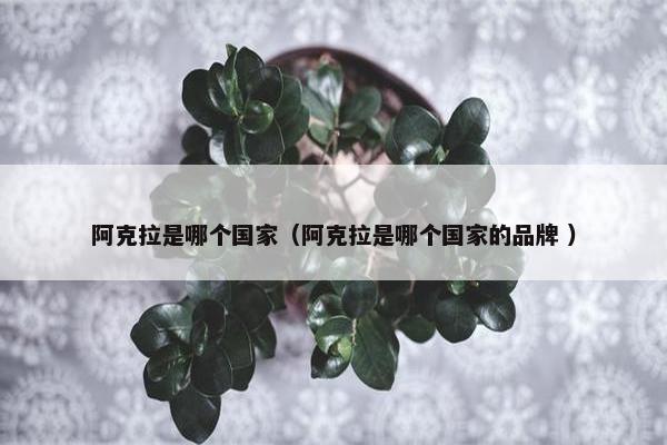 阿克拉是哪个国家（阿克拉是哪个国家的品牌 ）