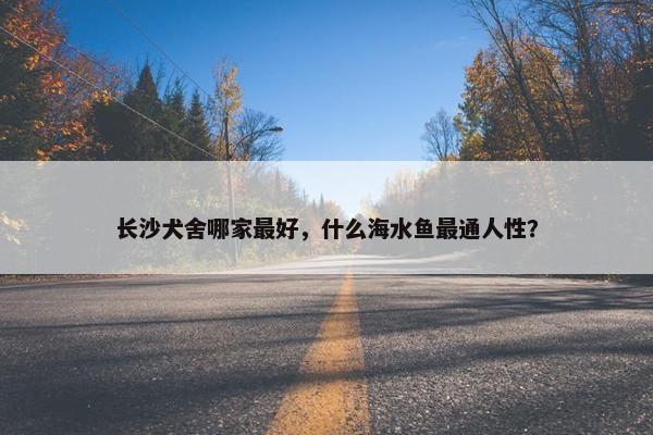 长沙犬舍哪家最好，什么海水鱼最通人性？