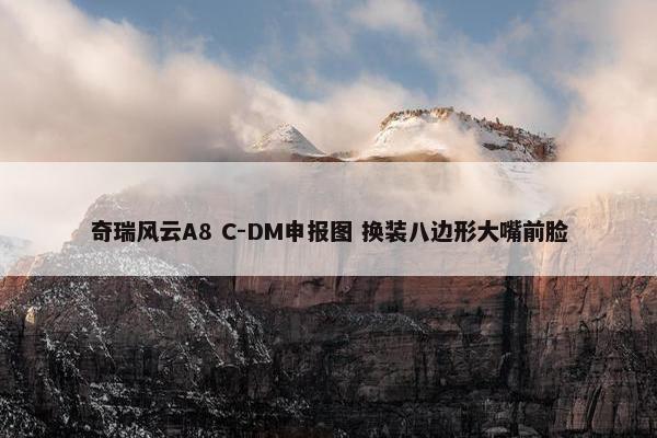 奇瑞风云A8 C-DM申报图 换装八边形大嘴前脸