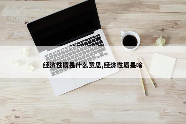 经济性质是什么意思,经济性质是啥