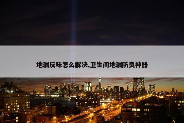 地漏反味怎么解决,卫生间地漏防臭神器