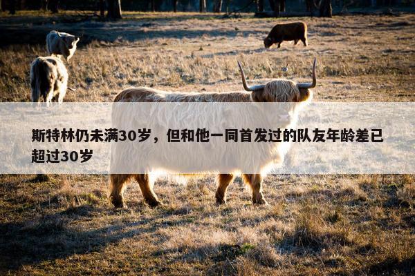 斯特林仍未满30岁，但和他一同首发过的队友年龄差已超过30岁