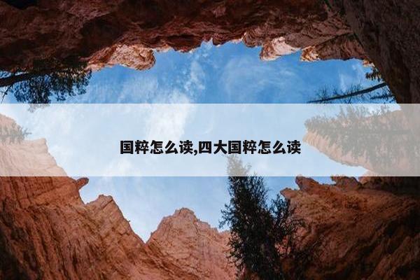 国粹怎么读,四大国粹怎么读