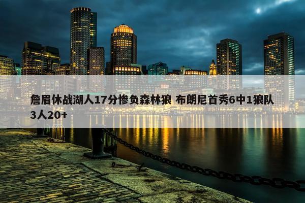 詹眉休战湖人17分惨负森林狼 布朗尼首秀6中1狼队3人20+