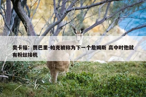 奥卡福：贾巴里-帕克被称为下一个詹姆斯 高中时他就有粉丝接机