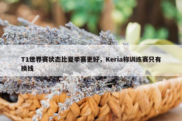 T1世界赛状态比夏季赛更好，Keria称训练赛只有换线