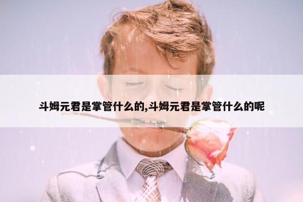 斗姆元君是掌管什么的,斗姆元君是掌管什么的呢