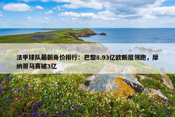 法甲球队最新身价排行：巴黎8.93亿欧断层领跑，摩纳哥马赛破3亿