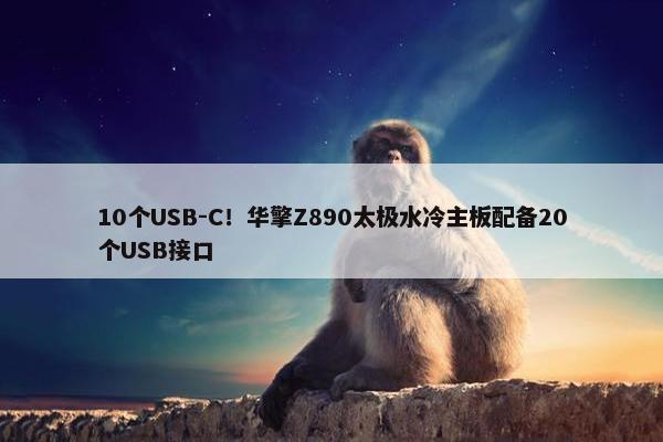 10个USB-C！华擎Z890太极水冷主板配备20个USB接口