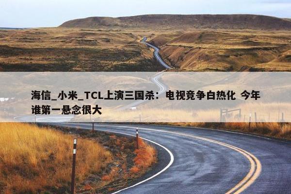 海信_小米_TCL上演三国杀：电视竞争白热化 今年谁第一悬念很大