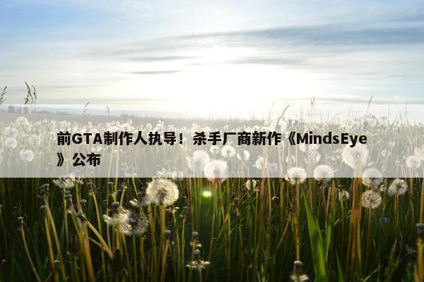 前GTA制作人执导！杀手厂商新作《MindsEye》公布