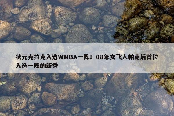 状元克拉克入选WNBA一阵！08年女飞人帕克后首位入选一阵的新秀