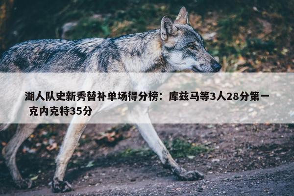 湖人队史新秀替补单场得分榜：库兹马等3人28分第一 克内克特35分