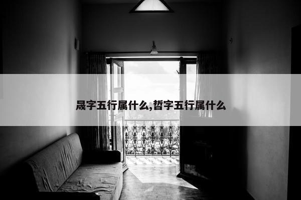 晟字五行属什么,哲字五行属什么