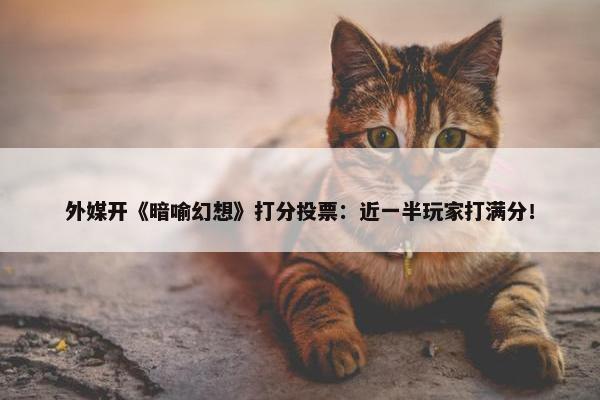 外媒开《暗喻幻想》打分投票：近一半玩家打满分！