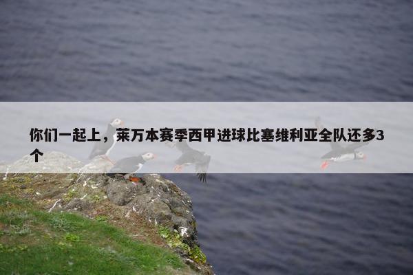 你们一起上，莱万本赛季西甲进球比塞维利亚全队还多3个