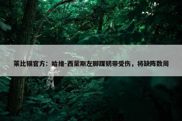 莱比锡官方：哈维-西蒙斯左脚踝韧带受伤，将缺阵数周