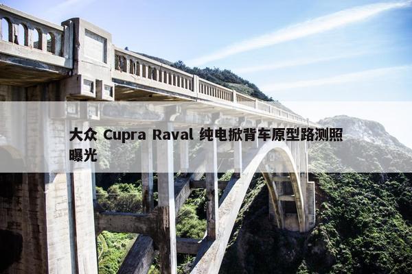 大众 Cupra Raval 纯电掀背车原型路测照曝光