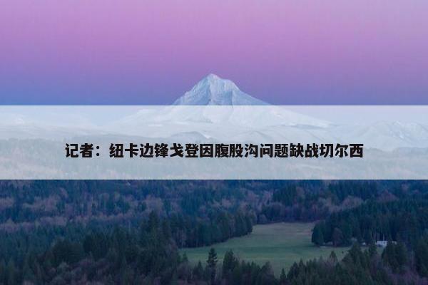 记者：纽卡边锋戈登因腹股沟问题缺战切尔西