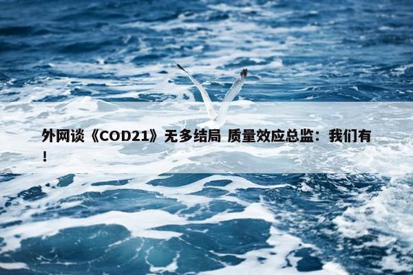 外网谈《COD21》无多结局 质量效应总监：我们有！