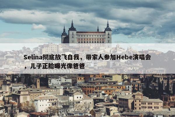 Selina彻底放飞自我，带家人参加Hebe演唱会，儿子正脸曝光像爸爸