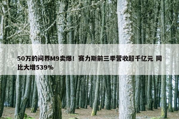 50万的问界M9卖爆！赛力斯前三季营收超千亿元 同比大增539%