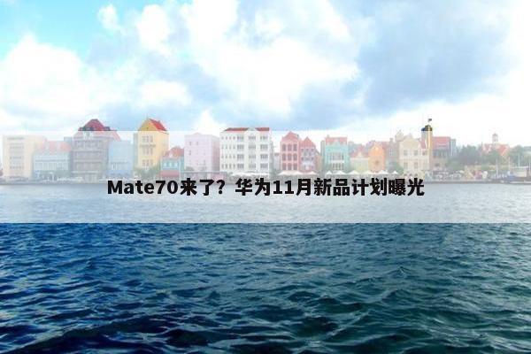 Mate70来了？华为11月新品计划曝光