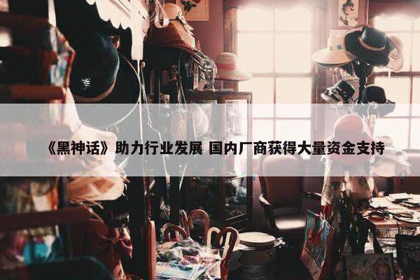 《黑神话》助力行业发展 国内厂商获得大量资金支持