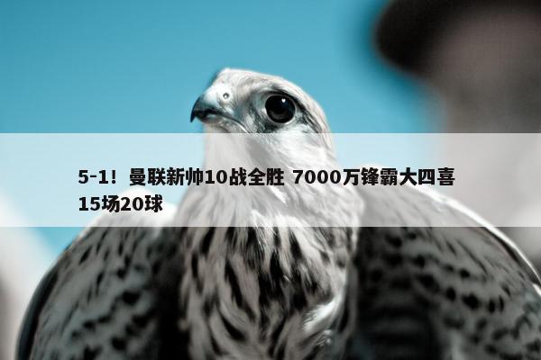 5-1！曼联新帅10战全胜 7000万锋霸大四喜 15场20球