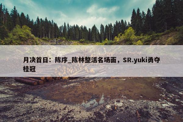 月决首日：陈序_陈林整活名场面，SR.yuki勇夺桂冠