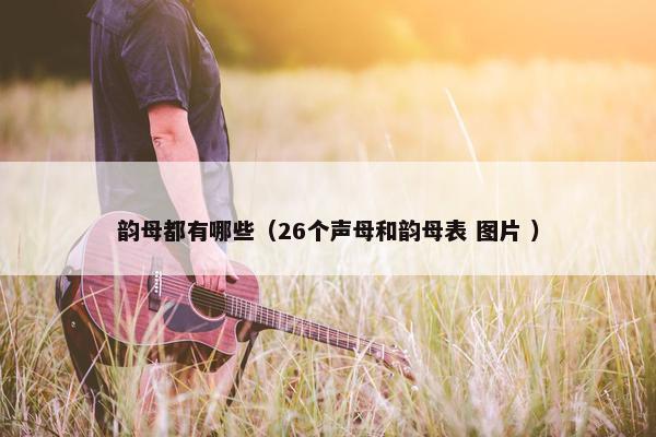 韵母都有哪些（26个声母和韵母表 图片 ）