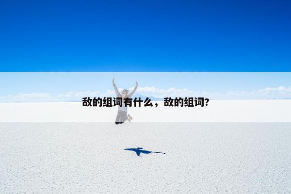 敌的组词有什么，敌的组词?