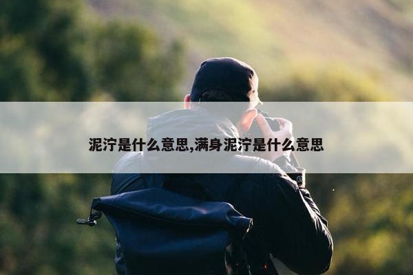 泥泞是什么意思,满身泥泞是什么意思