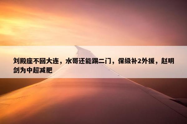 刘殿座不回大连，水哥还能踢二门，保级补2外援，赵明剑为中超减肥