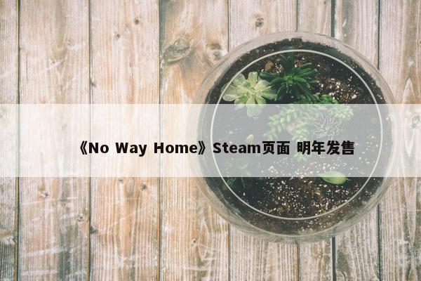 《No Way Home》Steam页面 明年发售