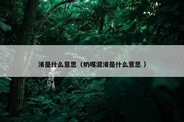 淆是什么意思（奶嘴混淆是什么意思 ）