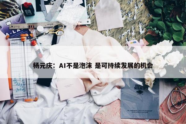 杨元庆：AI不是泡沫 是可持续发展的机会