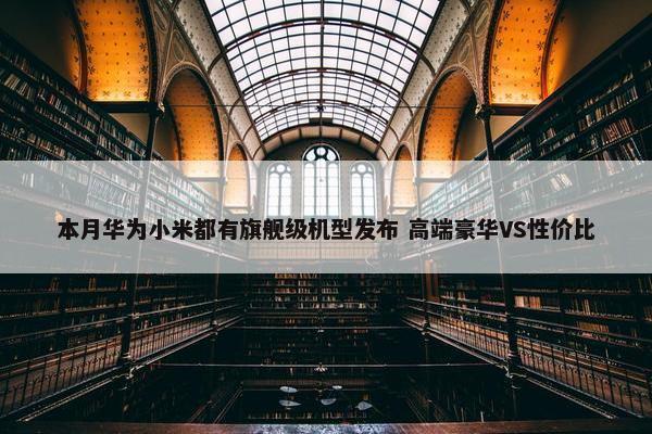 本月华为小米都有旗舰级机型发布 高端豪华VS性价比