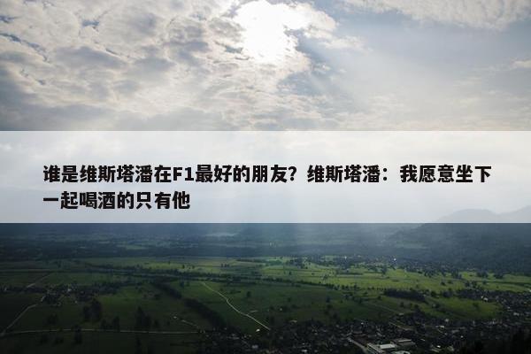 谁是维斯塔潘在F1最好的朋友？维斯塔潘：我愿意坐下一起喝酒的只有他