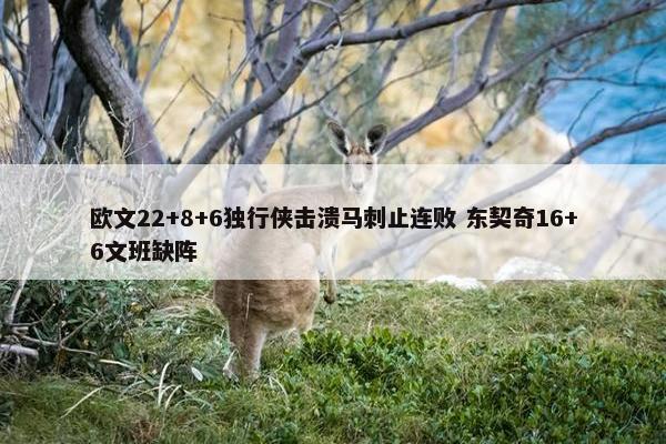 欧文22+8+6独行侠击溃马刺止连败 东契奇16+6文班缺阵