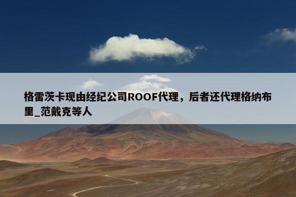 格雷茨卡现由经纪公司ROOF代理，后者还代理格纳布里_范戴克等人