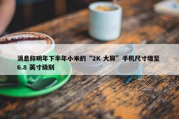 消息称明年下半年小米的“2K 大屏”手机尺寸增至 6.8 英寸级别