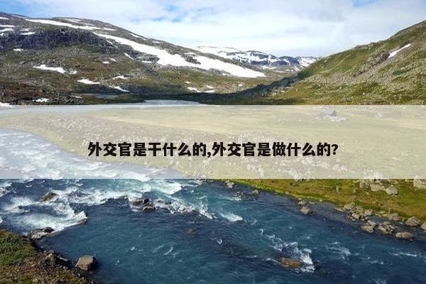 外交官是干什么的,外交官是做什么的?