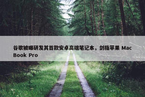 谷歌被曝研发其首款安卓高端笔记本，剑指苹果 MacBook Pro