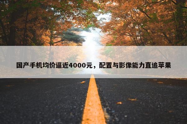 国产手机均价逼近4000元，配置与影像能力直追苹果